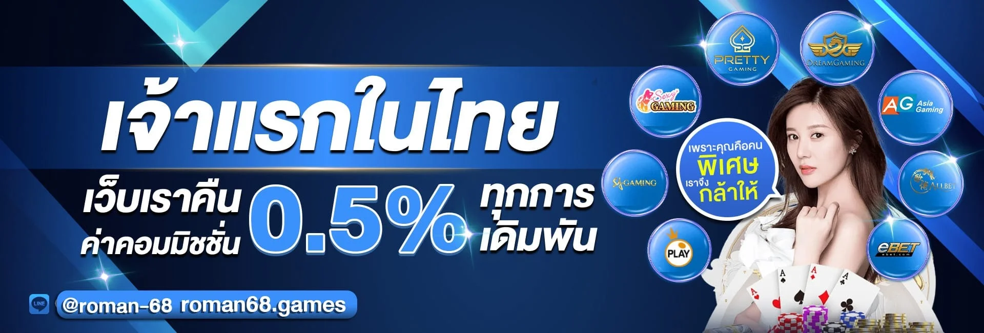 ROMAN68 สมัครง่าย รับโปรโมชั่นและโบนัสสมาชิกใหม่